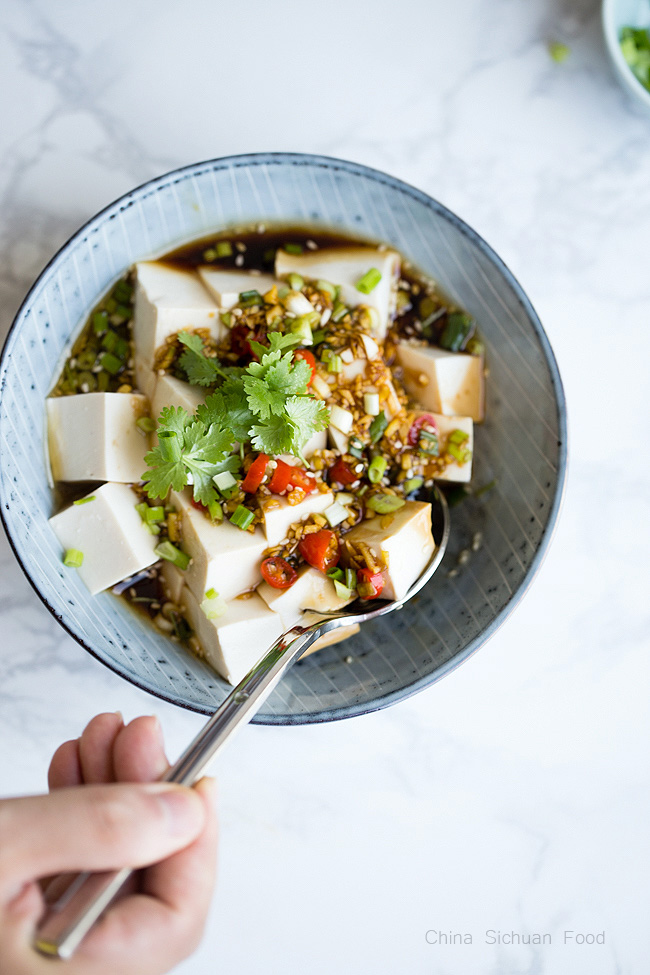 Chinese Cold Tofu Salad