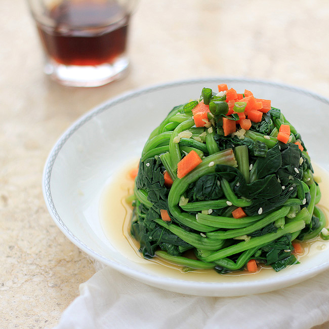 Sesame Ginger Dressing Spinach