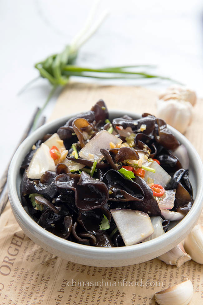 Wood Ear Mushroom Salad