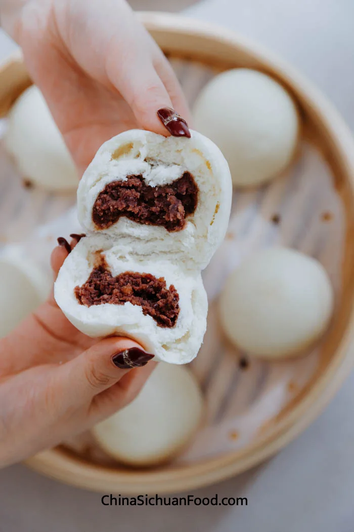 Homemade Red Bean Buns (Dou Sha Bao)
