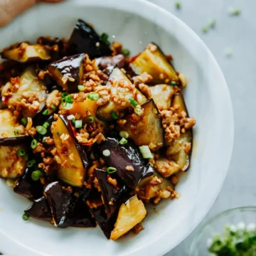 eggplants with minced pork