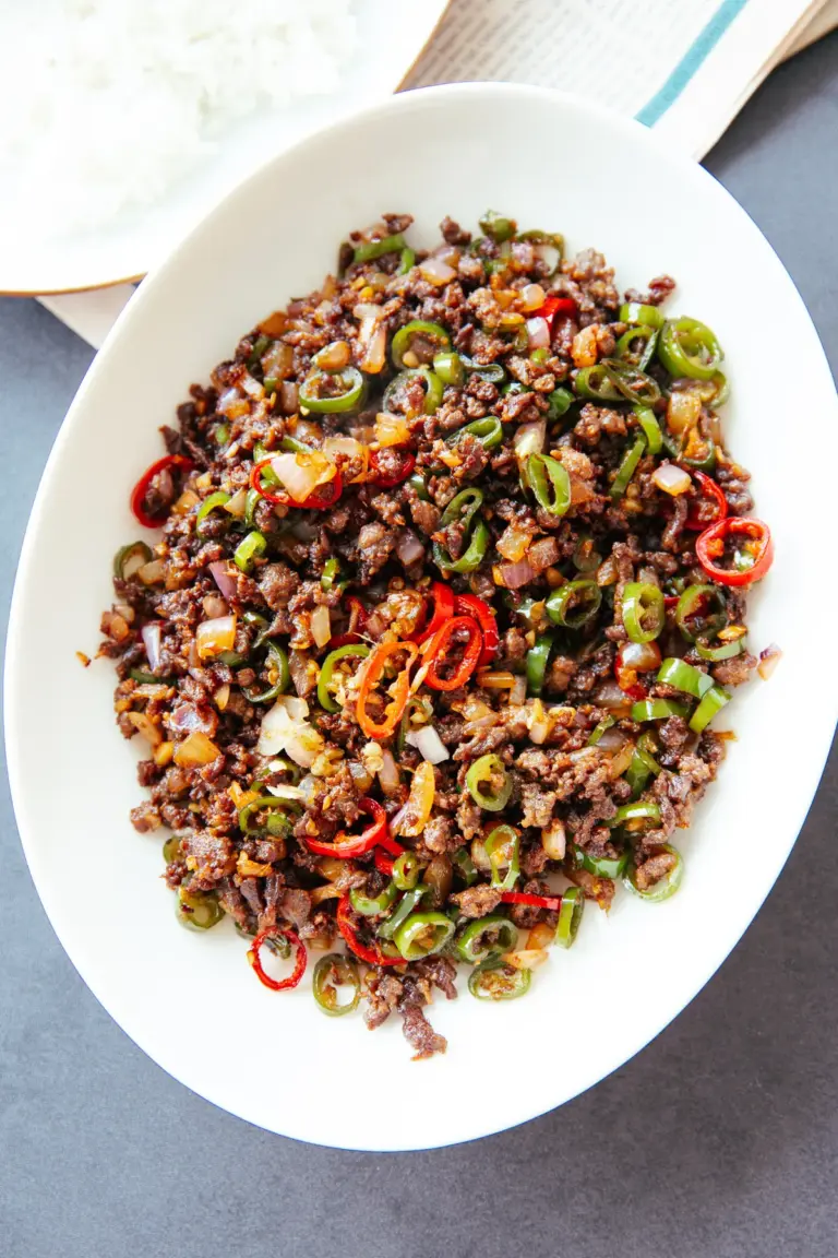 Spicy Ground Beef Stir Fry