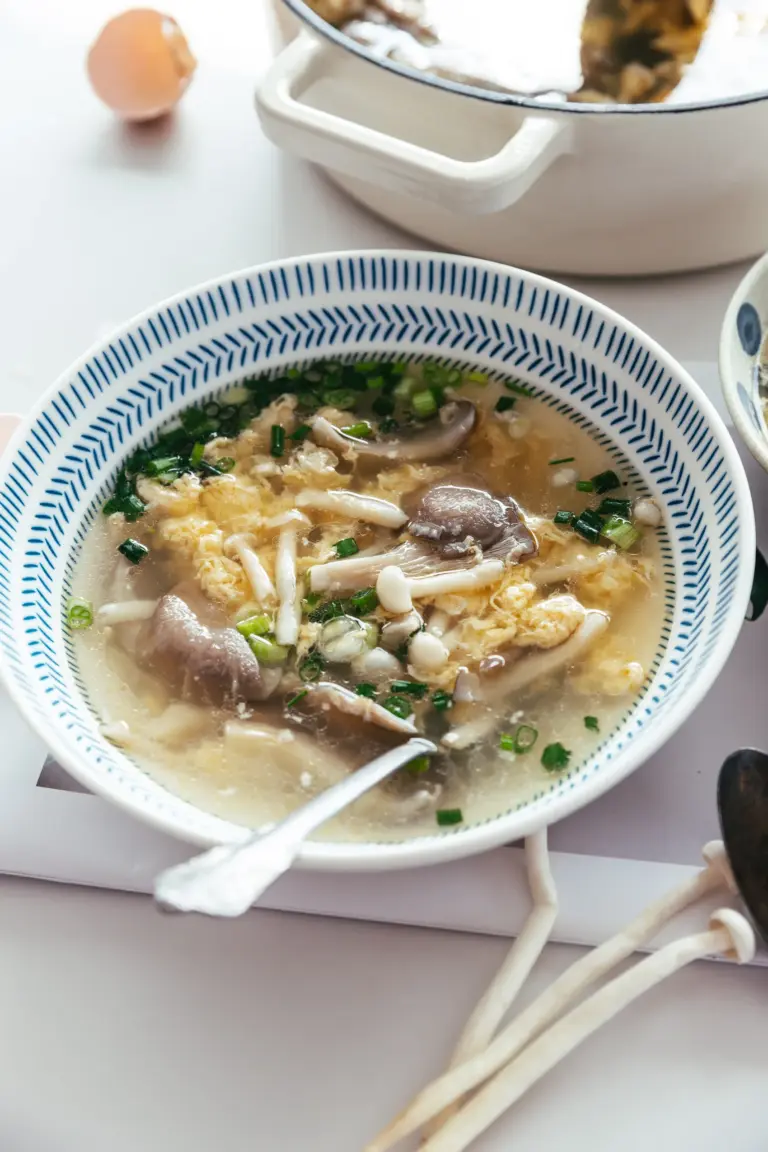 Mushroom Egg Drop Soup