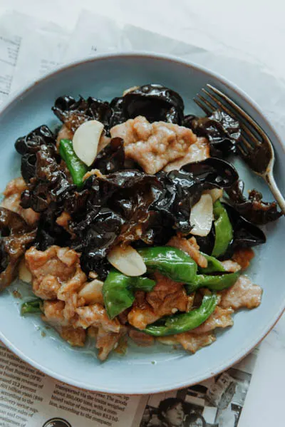 Pork and Wood Ear Mushroom Stir Fry